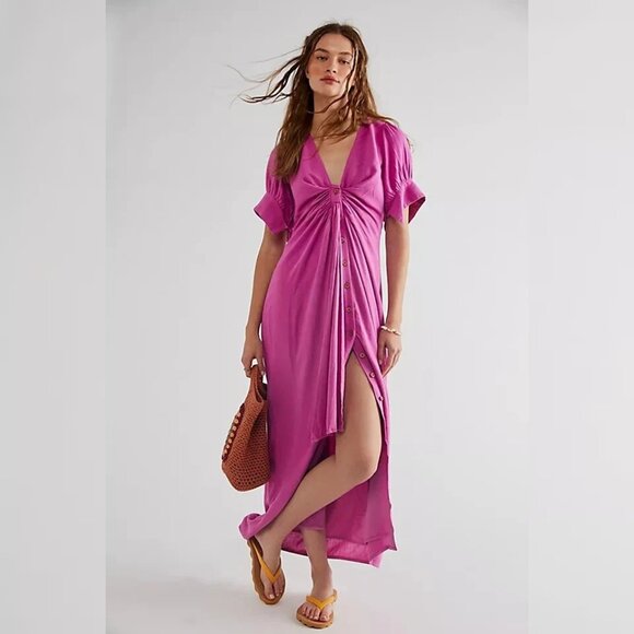 Free People Dresses & Skirts - Free people Vintage Summer Midi Dress XS 2 Women's Casual Endless Summer 38066